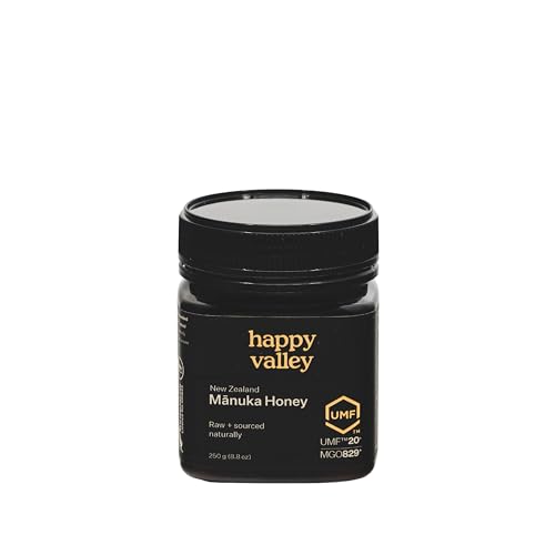 Happy Valley UMF 20+ Mānuka Honey, MGO 829+, Rare High-Grade Raw New Zealand Honey, Superfood for Immune and Digestive Support, UMF Certified
