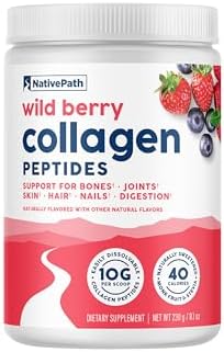 NativePath Collagen Peptides, Wild Berry, Grass-Fed, 20 Servings