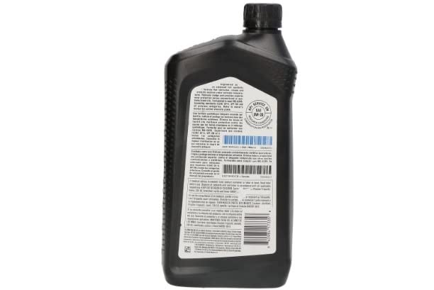 Mopar 68523994AA Genuine Motor Oil 0W-20 MaxPro+ OE Full Synthetic, 1 Quart, Pack of 1