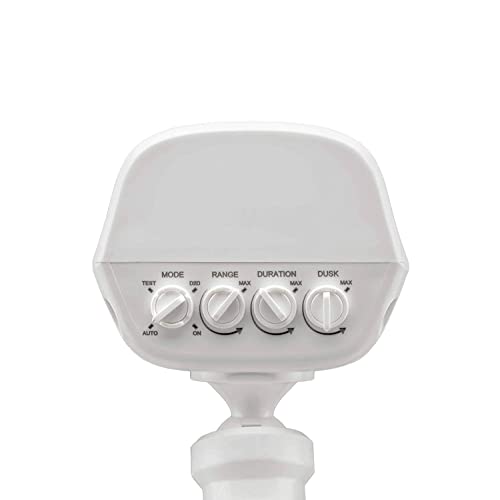 Beams 2900 Lumen 2-Head Outdoor Motion Sensing LED Security Light with Cascading Wall Wash, 1-Pack, White