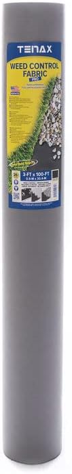 Tenax 2A250023 Pro Weed Control Barrier Fabric 25 Yr Grey Made in USA 3'x50'