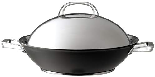 Circulon Infinite Wok Non Stick 36cm - Large Induction Wok with Stainless Steel Lid, Base & Handles, Premium Dishwasher Safe