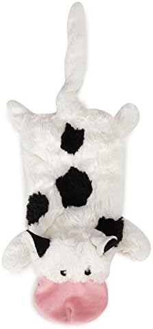 Grriggles US5460 14 14 Farm Friend Unstuffies Dog Squeak Toy, Small Cow
