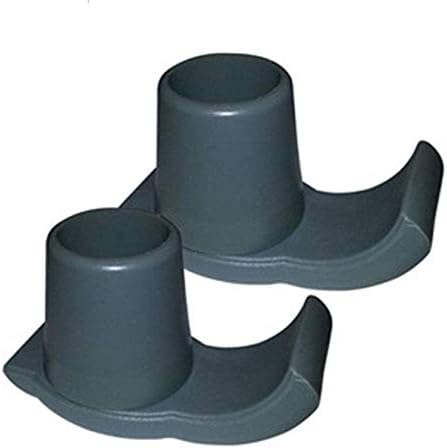 Tulimed Gray Walker Ski Glides, Universal Fit, Easy to Use Rubber Walker Glides, Universal 1" Replacement Glide Caps