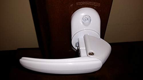 Inside Handle Storm Door Latch White Turn Handle Only