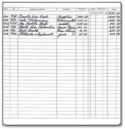 EGP Register for Executive Deskbook Checks, 5 Registers