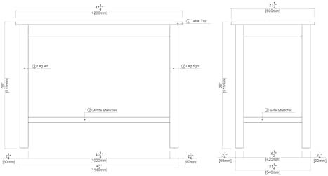 Boraam Sonoma Pub Table - Barnwood Wire-Brush