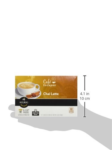 Cafe Escapes Chai Latte K-Cups, 16 Count (Packaging May Vary)