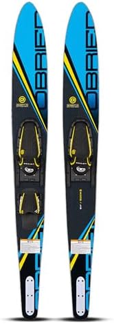 O’Brien Celebrity 64” Combo Water Skis with Jr. X-7 Adjustable Bindings for Smaller Skiers - Women & Teens, (Fits Men's US Foot Size - 2-7)