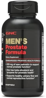 GNC Men's Prostate Formula, 60 Softgels, Supports Normal Reproductive Function