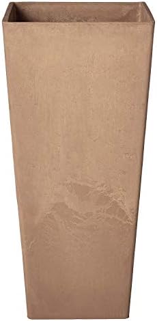Arcadia Garden Products PSW FS32TP Contempo Tall Square Planter, 13 by 13 by 28-Inch
