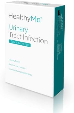 HealthyMe Urinary Tract Infection (UTI) Test Strips | 3 Individually Pouched, Self-Testing Strips, Accurate, Easy to Read, Results in 2 Minutes
