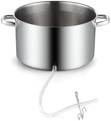 Cook N Home Stainless Steel Steam Juice Extractor, 11-Qt Steam Juicer Pot | Induction ready, Works on All Stovetops, Steamer pan with Strainer