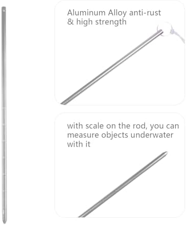 ORCATORCH Scuba Diving Pointer 13 inchs Aluminum Alloy Lobster Tickle Pointer Underwater Shaker Noise Maker Dive Stick Rod with Lanyard Multifunctional Scuba Diving Accessories