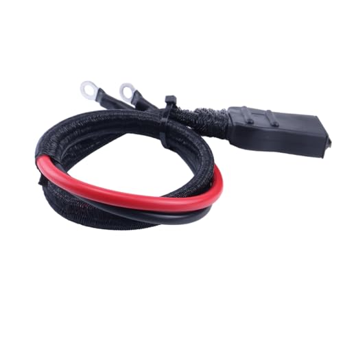 2-Pin Battery Cable Harness Plow Side 21294 8245 with Strap Ties and Cap Compatible with Western Fisher Snow Plows