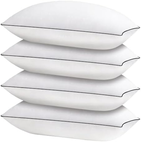 HIMOON Bed Pillows for Sleeping 2 Pack,Queen Size Cooling Pillows Set of 2,Top-end Microfiber Cover for Side Stomach Back Sleepers