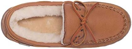 Cloud Nine Rainier Men's Sheepskin Moccasins with Elk Hide | Elk hide upper, genuine sheepskin lining, removable insole, durable TPR sole, indoor/outdoor comfort