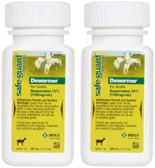 Merck Safe-Guard Goat Dewormer 125ml, 2 pack