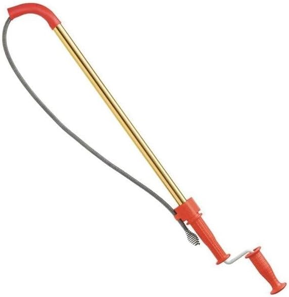 RIDGID 59802 K-6DH Hybrid Toilet Snake Auger with 6' Heavy-Duty Drop Head Tri-Wrap Cable, Manual or Cordless Drill Operated Plumbing