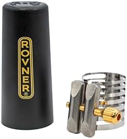 Rovner Ligature & Plastic Cap for Tenor Standard Saxophone - Platinum Ligature for Hard Rubber Mouthpiece (P-2R)