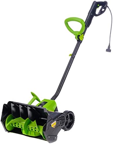 Earthwise SN70016 Electric Corded 12Amp Snow Shovel, 16" Width, 430lbs/Minute