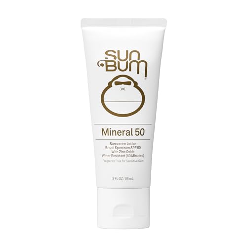 Sun Bum Mineral SPF 50 Face Stick Sunscreen - Travel Size, 0.45 oz | Broad Spectrum Sunscreen, for Sensative Skin, Vitamin E, Hawaii 104 Act Compliant (No Octinoxate & Oxybenzone)