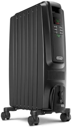 De'Longhi Dragon Digital Oil Filled Radiator Heater, 1500W Electric Space Heater for indoor use, programmable timer, Energy Saving, full room heater with safety features TRD40615E