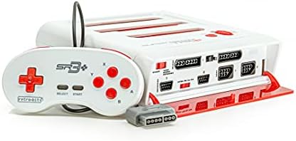 Retro-Bit Super Retro Trio HD Plus 720P 3 in 1 Console System - HDMI Port - for Original NES/SNES, Super Nintendo and Sega Genesis Games - Red/White