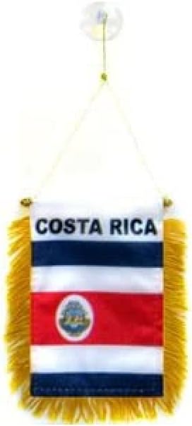 AZ FLAG Nicaragua Pennant 4x6 in 100D Polyester Suction Cup | Outdoor use Nicaraguan 15x10 cm triangular pennant stitched edges and reinforced finish