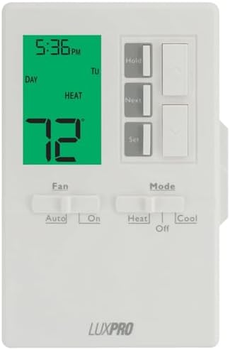 P711 7-Day Programmable or Non-Programmable, Easy-to-Use Thermostat | P711 Prog/Non-Prog, Digital Heating/Cooling Thermostat, Easy DIY Installation, Batteries Included