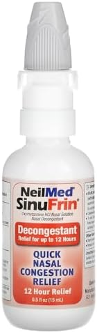 NeilMed SinuFrin Decongestant 0.5 Fluid Ounce (15 mL) (packaging may vary)