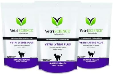 VETRISCIENCE Laboratories - Vetri Lysine Plus, 120 Bite Sized Chews, 3 Pack
