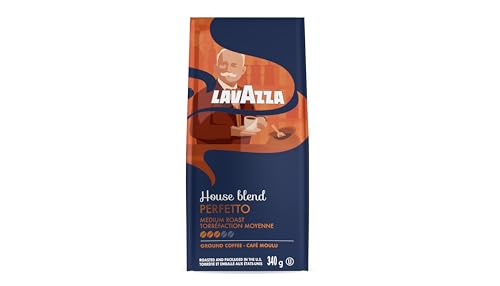 Lavazza Opera Intenso Ground Coffee 12oz Bag, Dark Roast, Bold and Balanced Taste, Intensity 4/5, Arabica and Robusta, Ideal for Drip Brewers, (Pack of 1) - Package May Vary