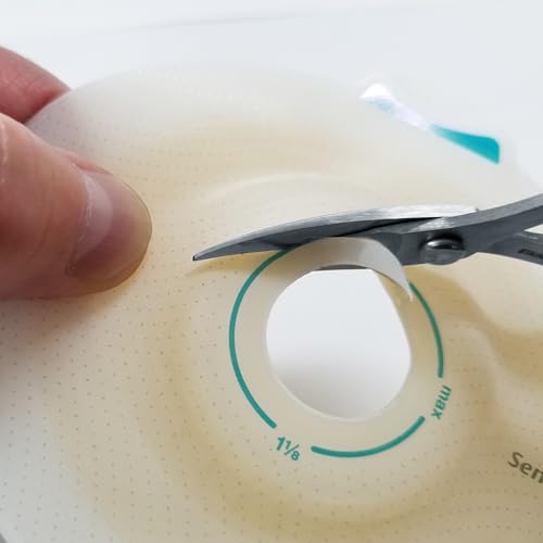 ALLEX Ostomy Scissors Curved Blunt Tips for Cutting Stoma Bag and Wafer, Made in JAPAN, Japanese Stainless Steel Blade