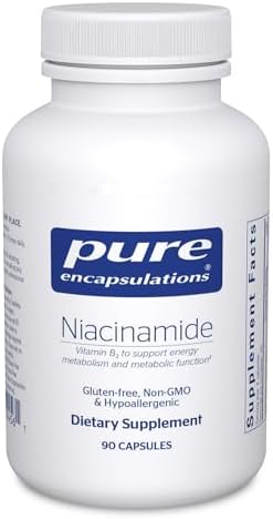 Pure Encapsulations Niacinamide | Vitamin B3 Supplement to Support Energy Metabolism, Joint Mobility