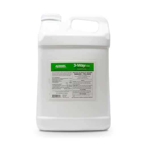 Agrisel 3 Way Max Weed Killer, Eliminate 50+ Weeds, Pet Safe, 128 Ounces | Safe on Grass, Weed Spray, Low Odor, Easy Mixing