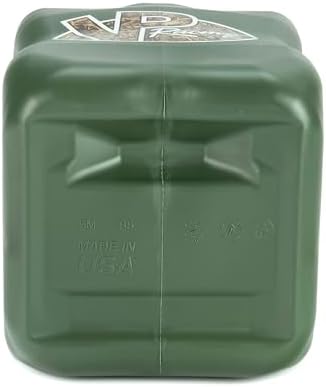 VP Racing 5.5-Gallon Square Motorsport Utility Container Camo (4 Pack) with a 14" Deluxe Hose (1 Pack) Close-Trimmed Cap and Neck for Tight Seal