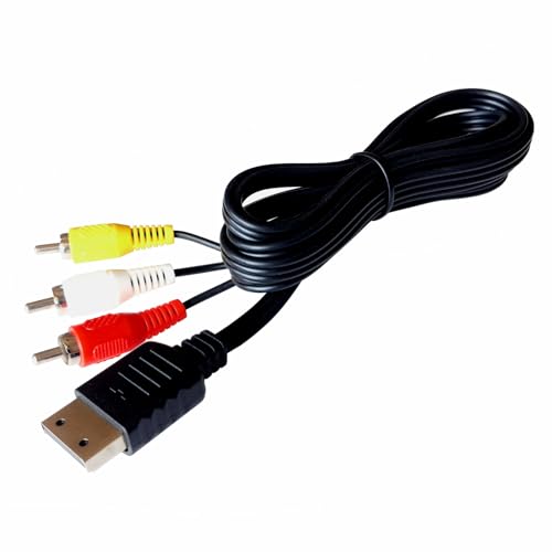 6FT Composite AV Cable Compatible with Sega Dreamcast DC128 | Yellow plug for video