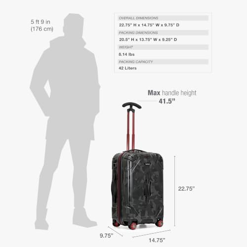 Traveler's Choice Maxporter II Polycarbonate Hardside Trunk with Spinner Wheels, Navy, 31-Inch Large Trunk