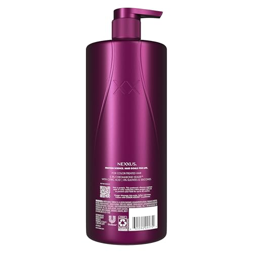Nexxus Color Assure Shampoo for Vibrancy for Color Treated Hair Powered by Chromabond Sealer with Citric Acid 33.8