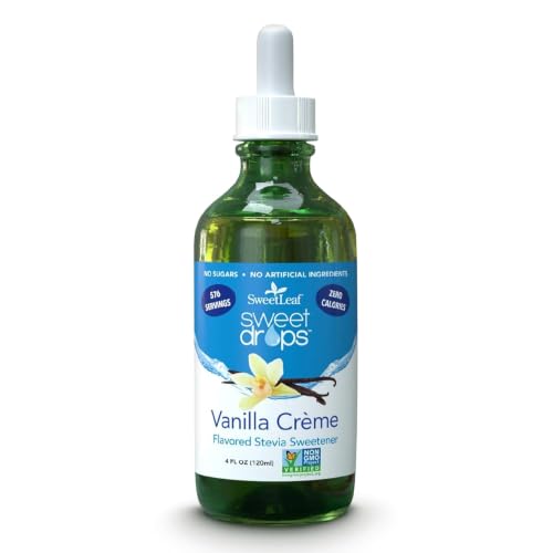 SweetLeaf Stevia Drops Liquid Sweetener, SteviaClear - 4 Fl Oz, Pack of 2 | Unflavored Sweet Drops, Organic Stevia Leaf Extract, Zero Calorie, No Erythritol, Sugar Substitute, With Dropper
