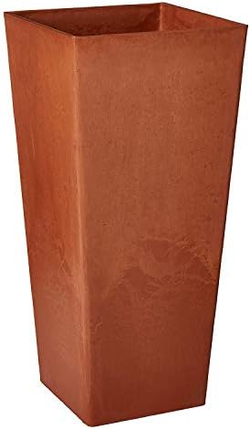 Arcadia Garden Products PSW FS32TP Contempo Tall Square Planter, 13 by 13 by 28-Inch