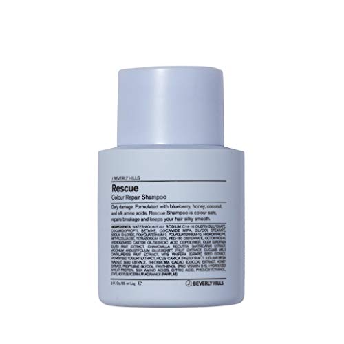 J Beverly Hills Blue Rescue Colour Repair Shampoo with Honey Extract for Hair Shine, (3 Oz, 12 Oz, 32 Oz)
