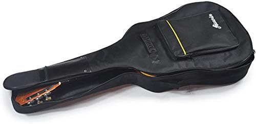 41 Inches Guitar Bag Dual Adjustable Shoulder Strap Acoustic Guitar Case Gig Bag, Waterproof Oxford Cloth 0.3 Inch Thicken Sponge Pad, Black