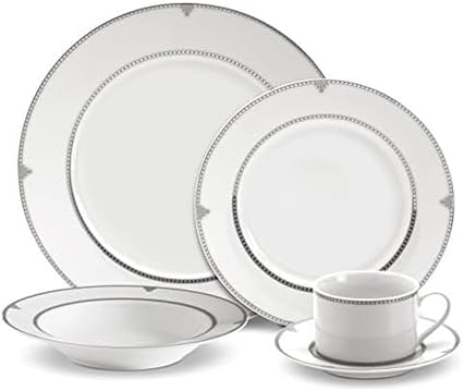 Mikasa Regent Bead 40-Piece Porcelain Dinnerware Set, Service for 8