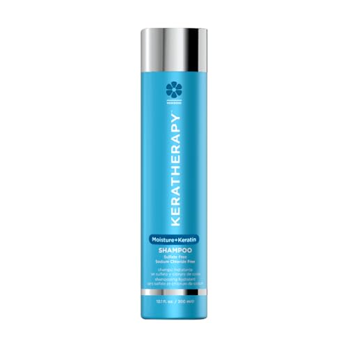 Keratherapy Keratin Infused Moisture Shampoo, 10.1 fl. oz., 300 ml - Anti Frizz Moisture Shampoo for Oily Scalp and Dry Ends - Kerabond Technology
