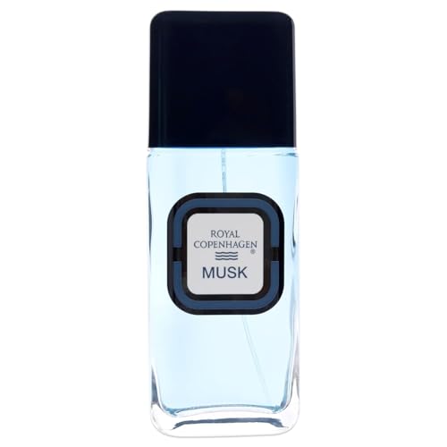 Royal Copenhagen Musk Eau de Cologne Spray for Men, 3.4 Ounce