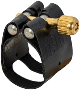 Rovner Ligature & Plastic Cap for Tenor Standard Saxophone - Light Ligature for Hard Rubber Mouthpiece (L-2R (L8))