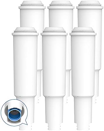 AQUA CREST C04 Water Filter Replacement for Jura® 64553/68789 Filter 6 Pack | Compatible with Jura® Clearyl White Coffee Filter Cartridge, Jura® S9