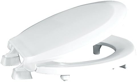 Centoco 3 inch Raised Toilet Seat for Seniors, Elongated, White | Closed Front, Cover, Plastic, 3L800STS-001, Made in the USA